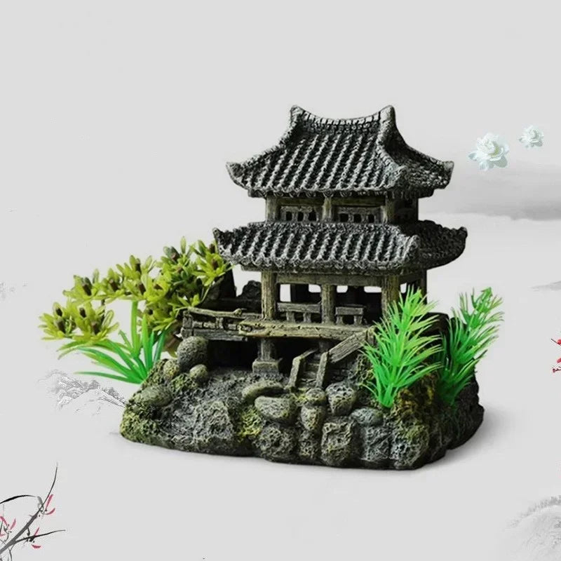 Resin House Ornament – Decoration for Aquarium Landscape