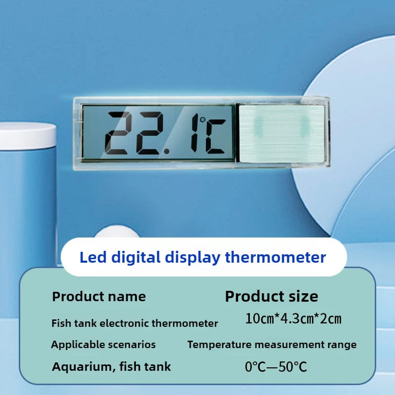 LCD Digital Aquarium Thermometer – Accurate Fish Tank Temperature Meter
