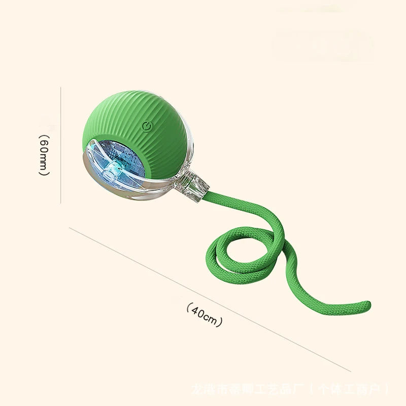 Rechargeable Smart Cat Ball – Automatic Rolling Toy with Teaser & Sensor