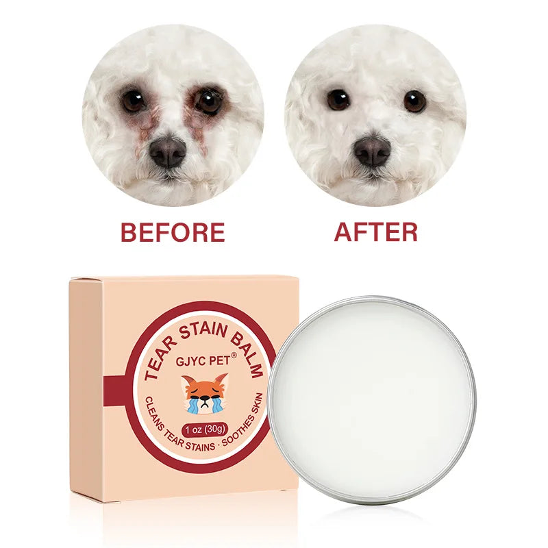Natural Tear Stain Remover Balm – Gentle Eye Care for Dogs & Cats