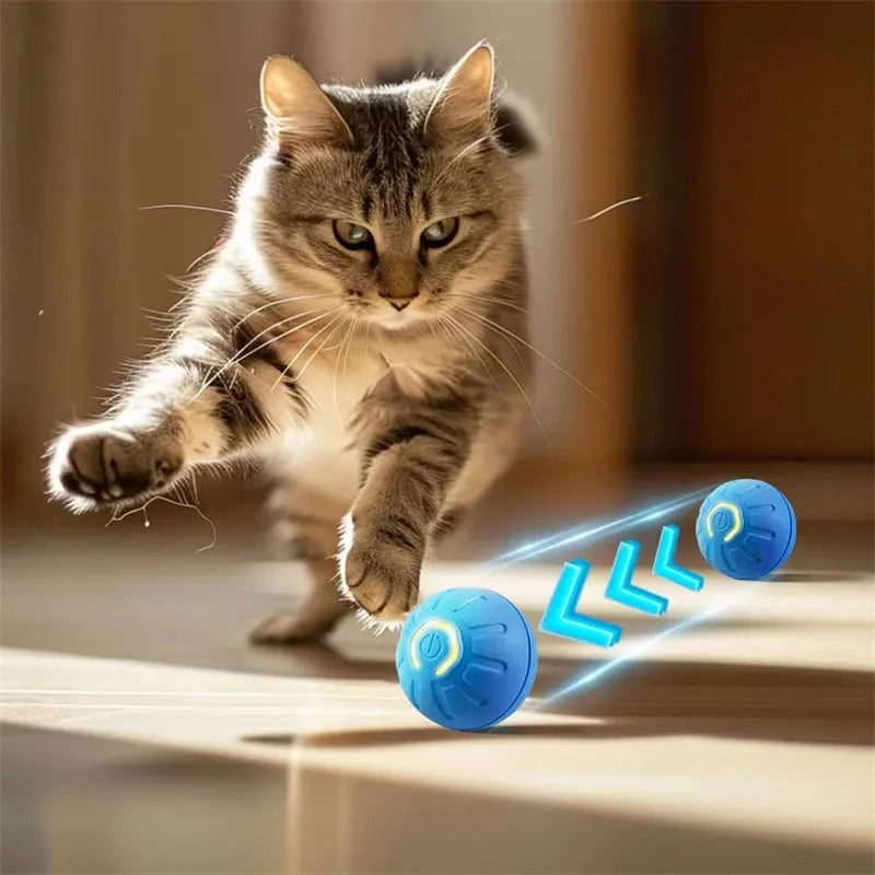 Smart Interactive Pet Toy Ball – USB Automatic Bouncing for Dogs & Cats