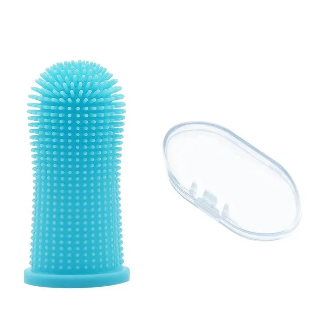 Pet Finger Toothbrush – Soft, Nontoxic Dental Cleaner for Dogs & Cats
