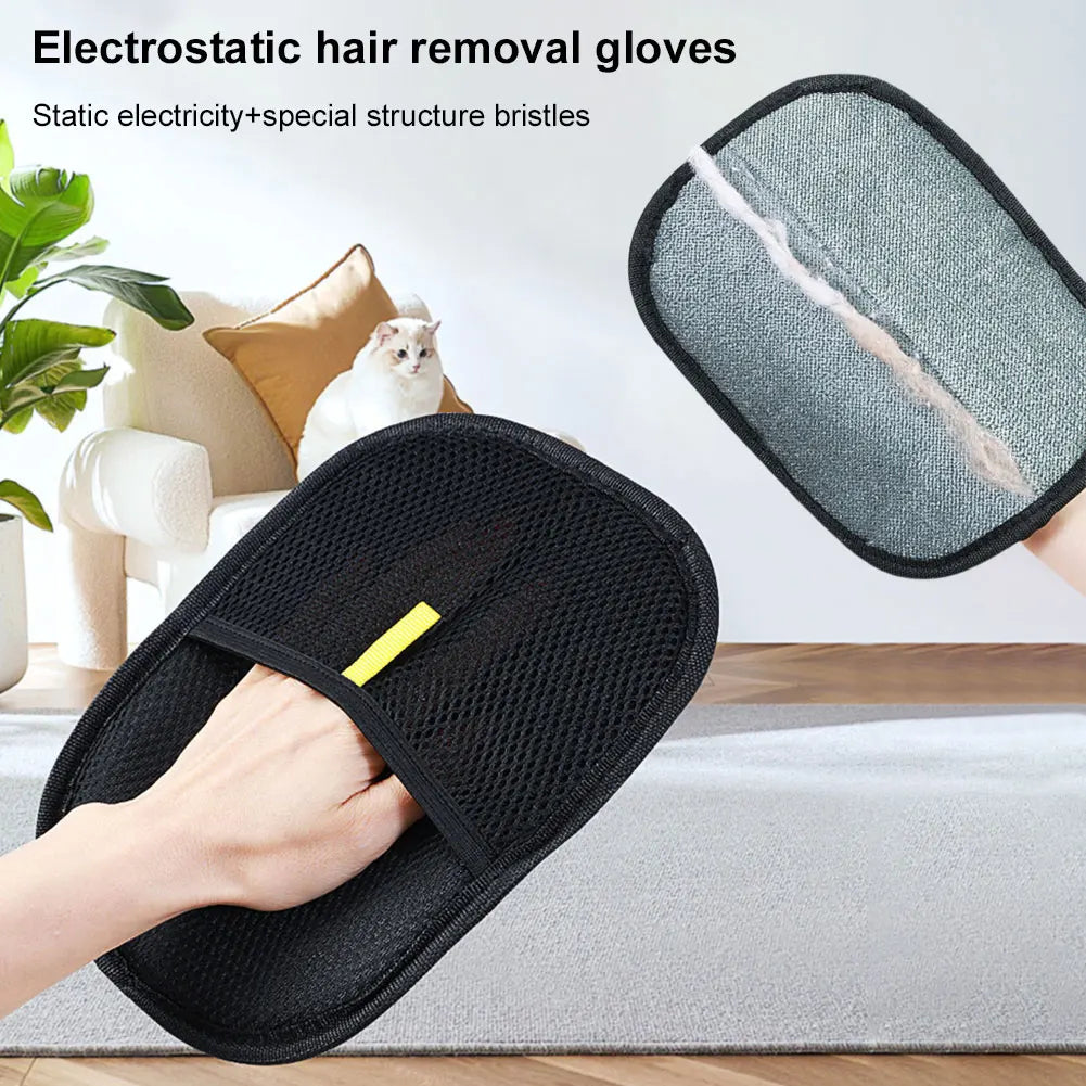 Pet Hair Remover Glove – Grooming Tool for Dogs, Cats & Rabbits
