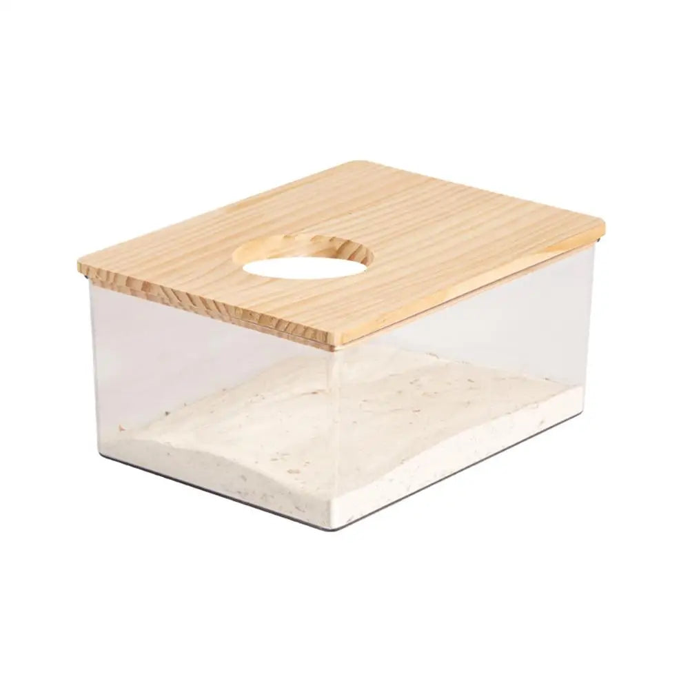 Acrylic Hamster Sand Bath Box – Transparent Dual-Purpose Bath & Toilet