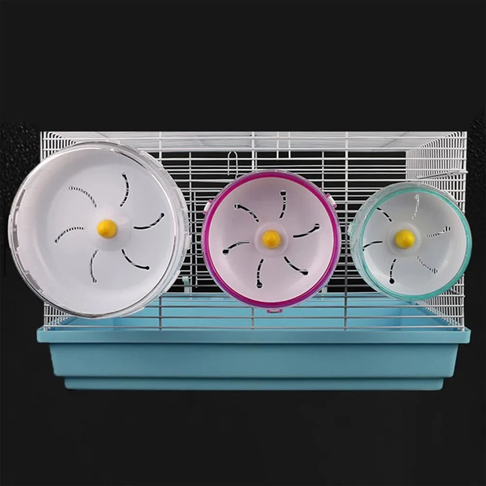 Silent Hamster Running Wheel – Transparent Jogging Disc for Small Pets