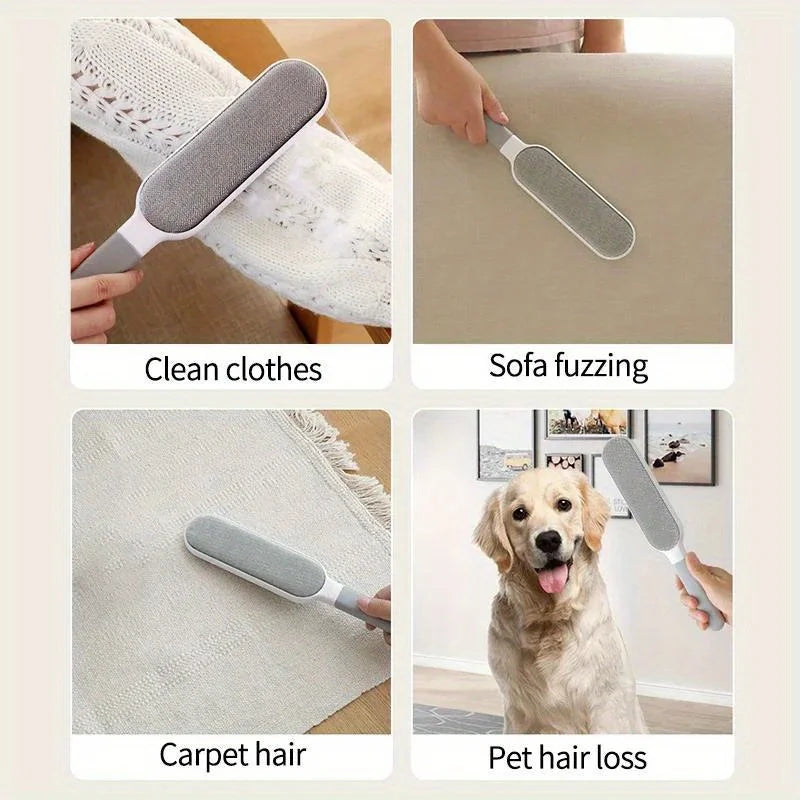Reusable Lint Brush – Double-Sided Hair Remover for Clothes, Furniture & Bedding