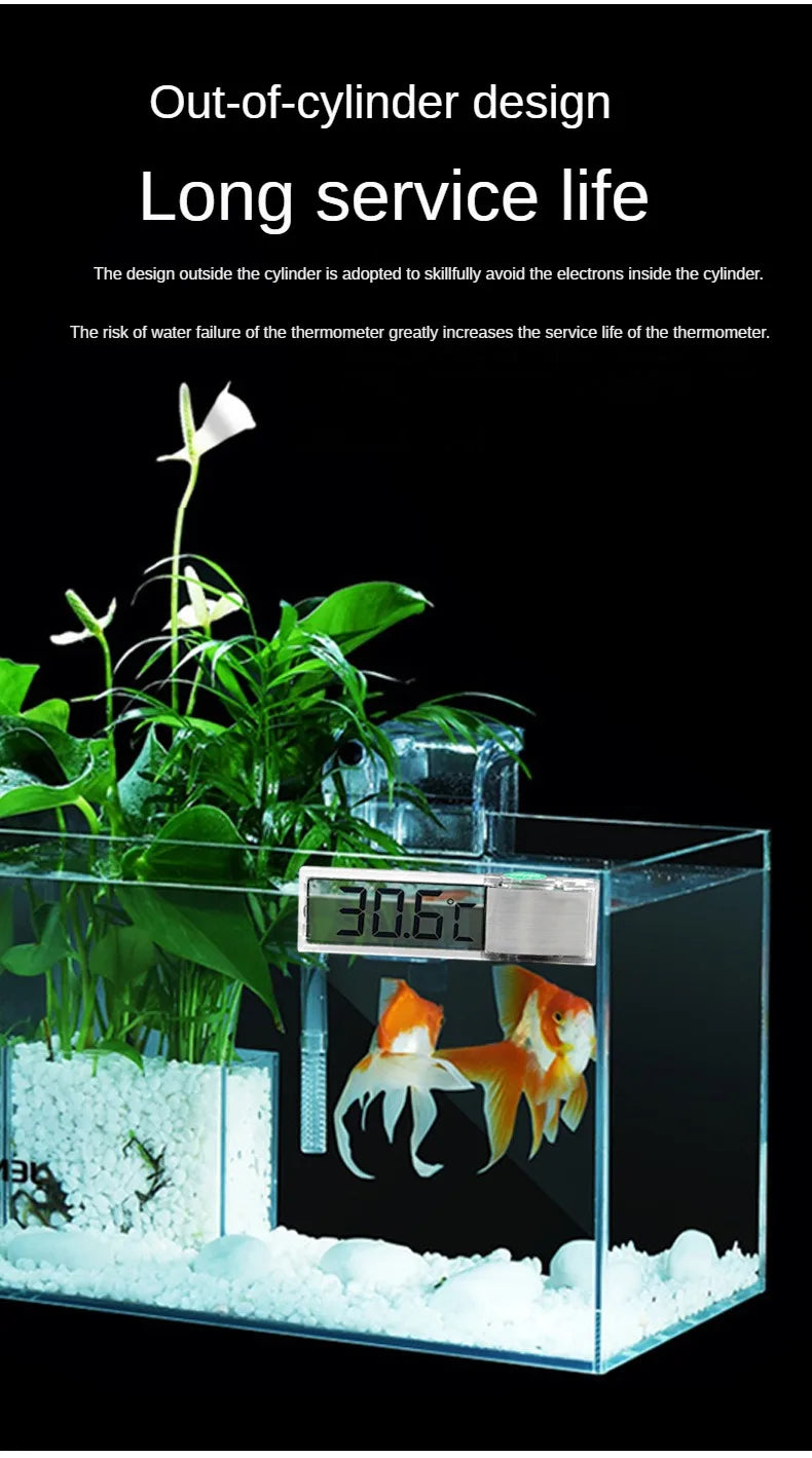 LCD Digital Aquarium Thermometer – Accurate Fish Tank Temperature Meter