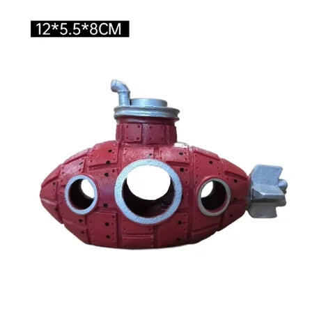Resin Submarine Cave – Fish & Shrimp Shelter Aquarium Decoration