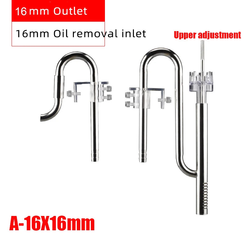 Aquarium Filter Stainless Steel External Filter Accessories Inlet and Outlet Water Remove Oil Film Lily Tube Aquarium filter