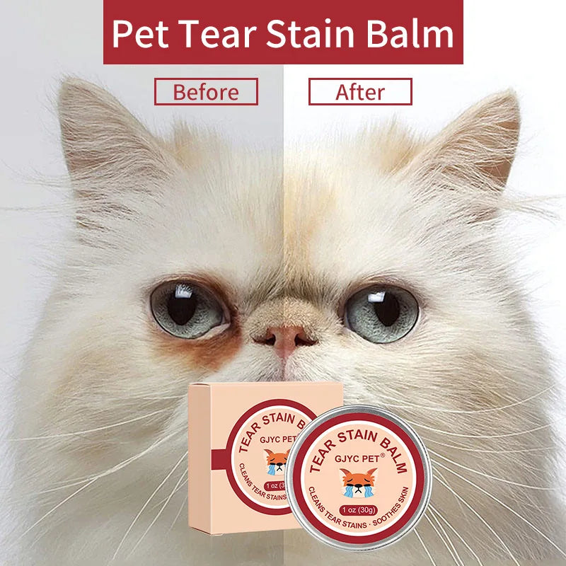Natural Tear Stain Remover Balm – Gentle Eye Care for Dogs & Cats