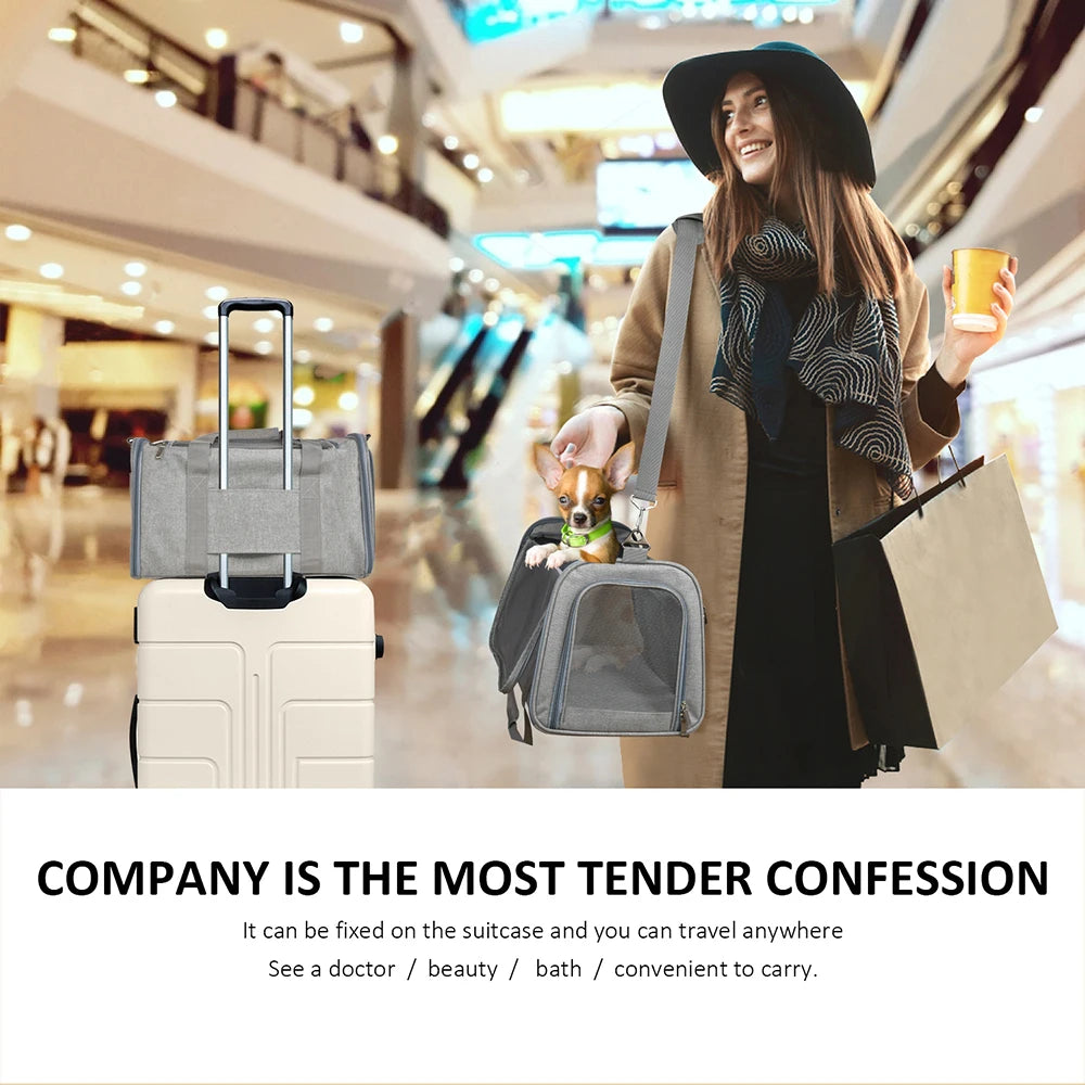 Dog & Cat Carrier Backpack – Soft-Sided, Airline-Approved Travel Bag