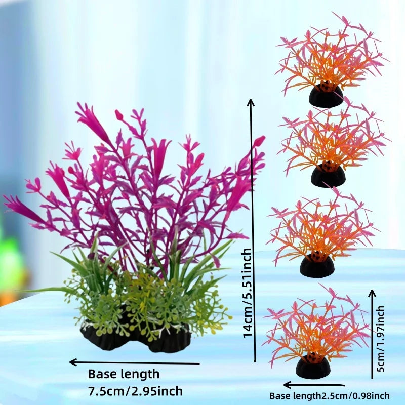 Artificial Water Grass – Plastic Aquarium Plant Decoration Ornaments