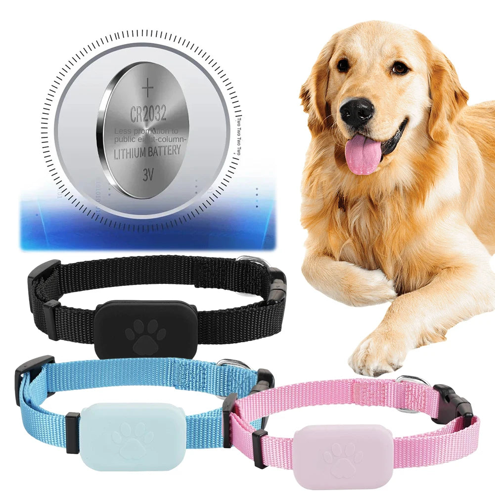 GPS Pet Tracker for Dogs & Cats – Smart Collar with Real-Time Location Tracking