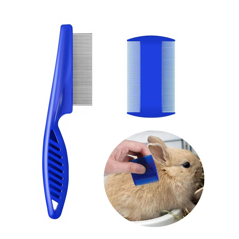 Rabbit Grooming Kit – Nail Clipper, Tear Stain Remover & Bath Brush for Small Pets