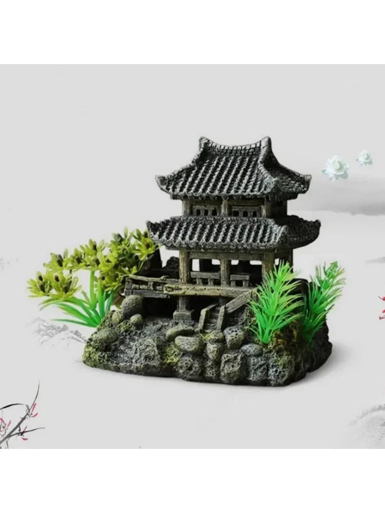 Resin House Ornament – Decoration for Aquarium Landscape