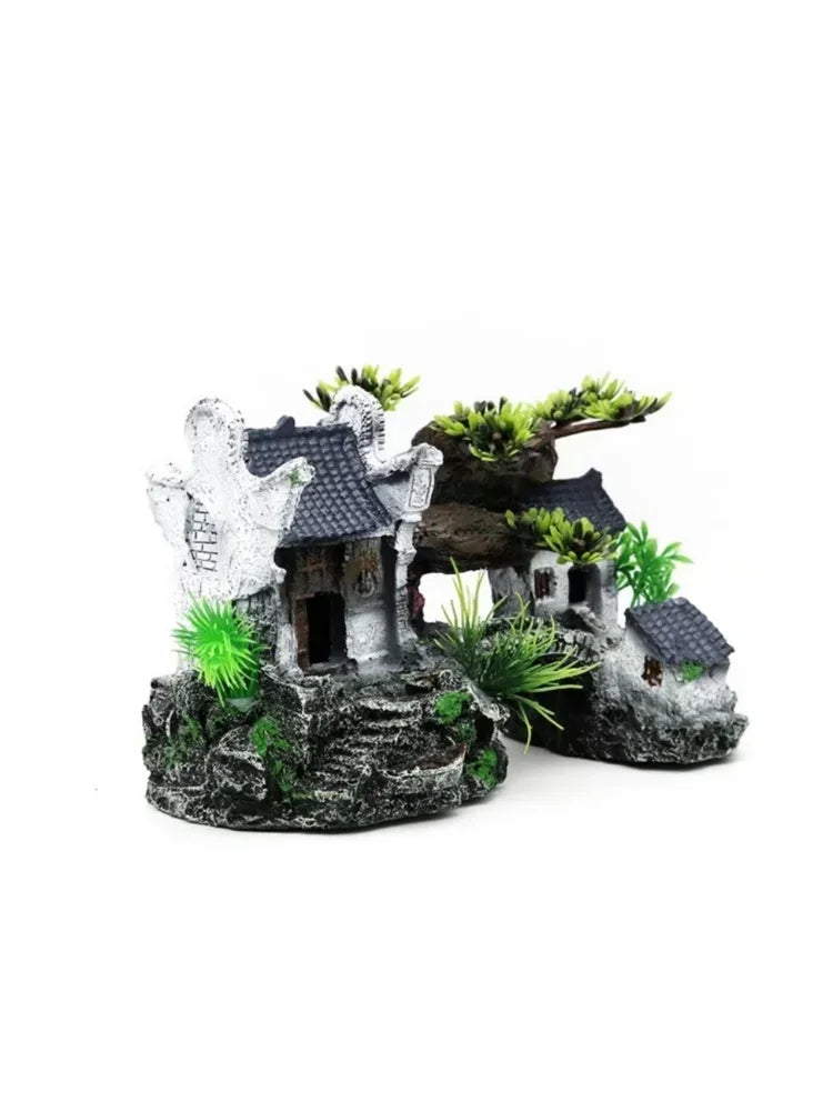 Resin House Ornament – Decoration for Aquarium Landscape