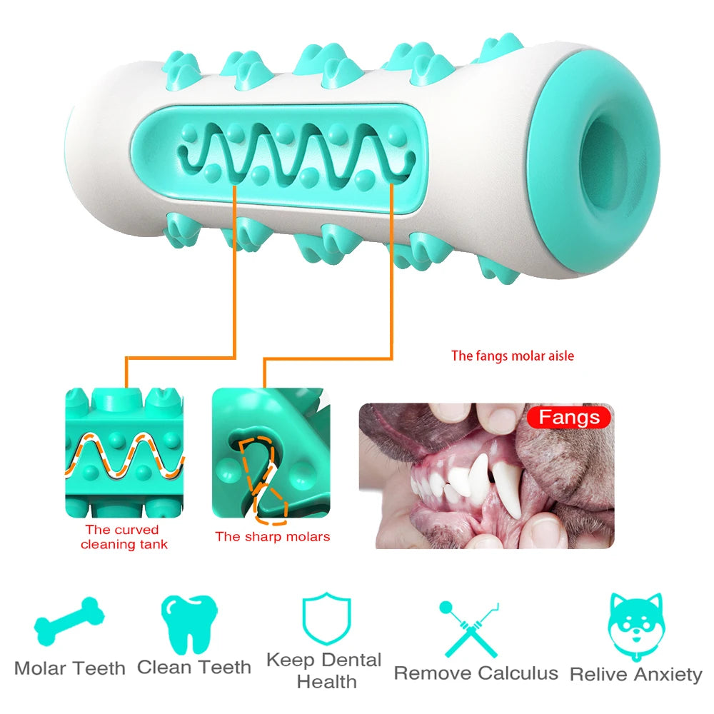 Large Dog Toothbrush Chew Toys Safe Bite Resistant Puppy Dental Care Pet Cleaning Toy For Golden Retriever Pug Treat Dispenser