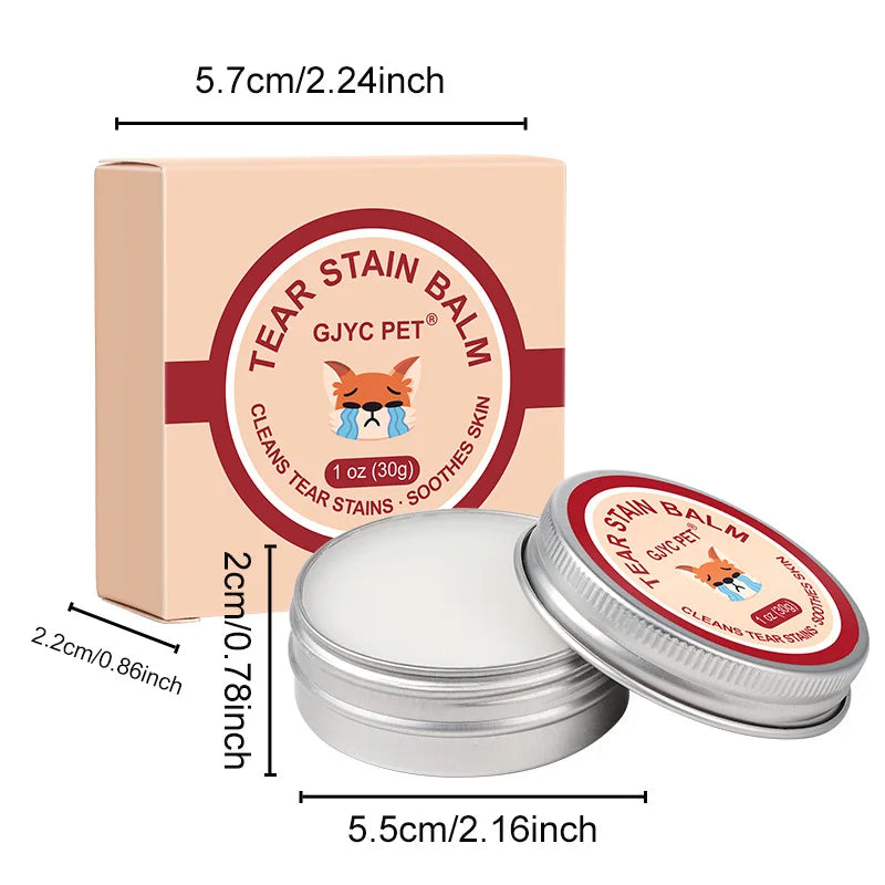 Natural Tear Stain Remover Balm – Gentle Eye Care for Dogs & Cats