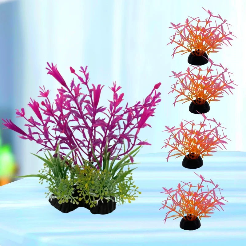 Artificial Water Grass – Plastic Aquarium Plant Decoration Ornaments