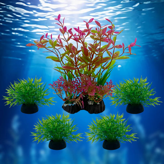 Artificial Water Grass – Plastic Aquarium Plant Decoration Ornaments
