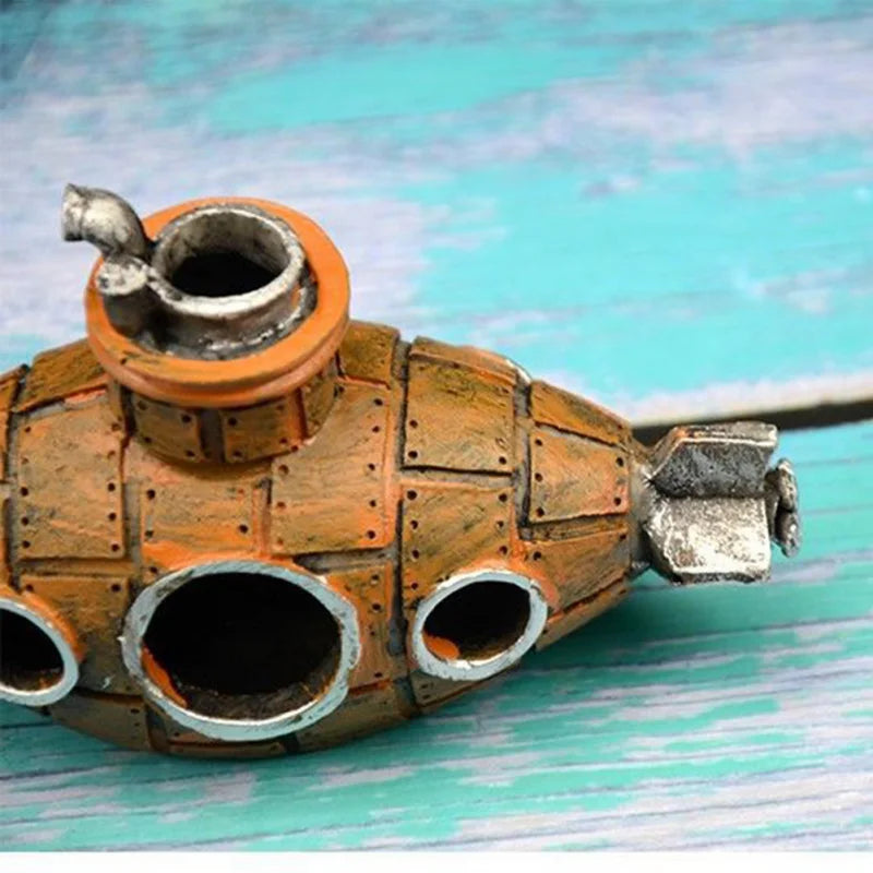 Resin Submarine Cave – Fish & Shrimp Shelter Aquarium Decoration
