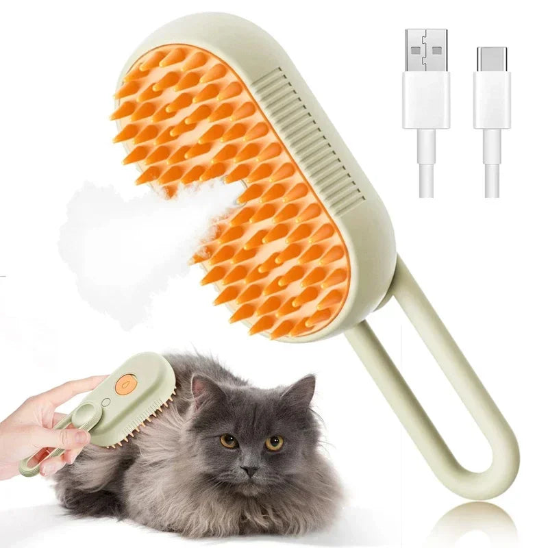 Pet Grooming Mist Spray Comb – Dematting Brush & Hair Remover for Dogs & Cats