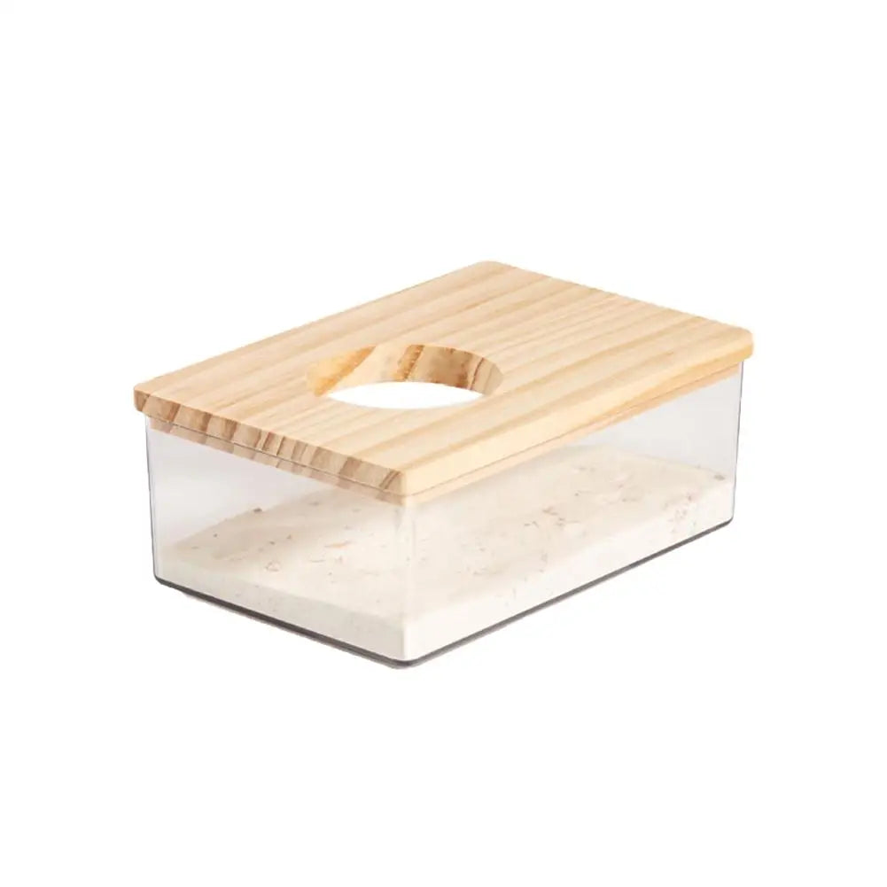 Acrylic Hamster Sand Bath Box – Transparent Dual-Purpose Bath & Toilet