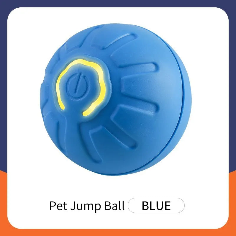 Smart Interactive Pet Toy Ball – USB Automatic Bouncing for Dogs & Cats