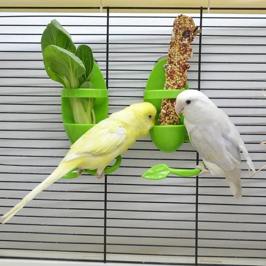Bird Cuttlebone Holder 11cm - Cage Feeding Holder for Vegetables & Fruits