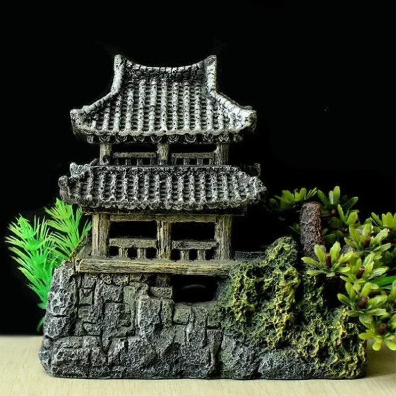 Resin House Ornament – Decoration for Aquarium Landscape