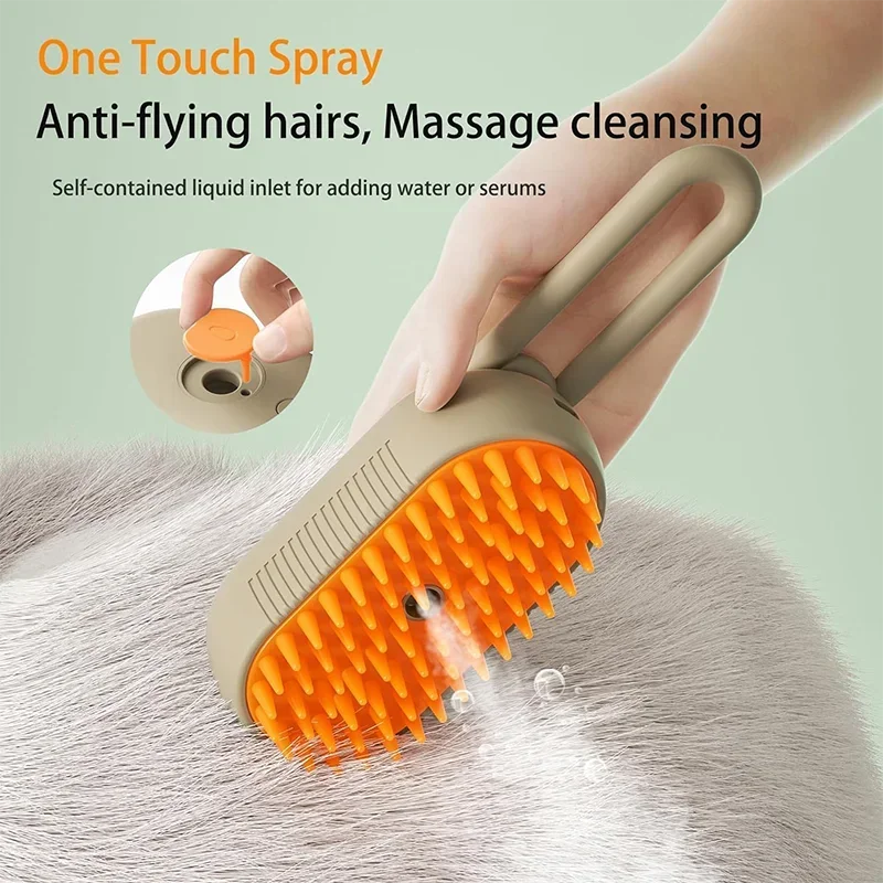 Pet Grooming Mist Spray Comb – Dematting Brush & Hair Remover for Dogs & Cats