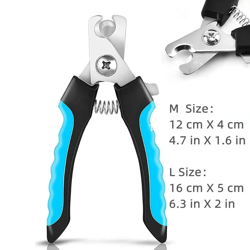 Professional Pet Nail Clipper – Safety Guard & Stainless Steel Blades