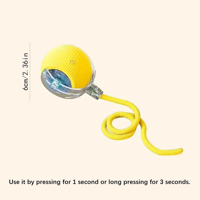 Smart Interactive Pet Toy Ball – USB Automatic Bouncing for Dogs & Cats