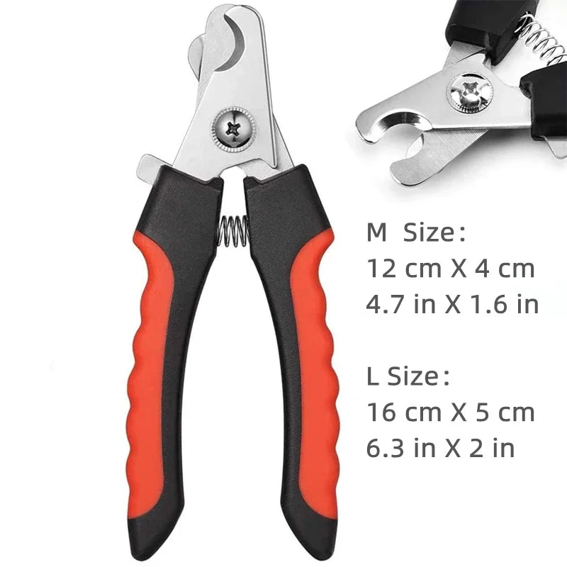 Professional Pet Nail Clipper – Safety Guard & Stainless Steel Blades