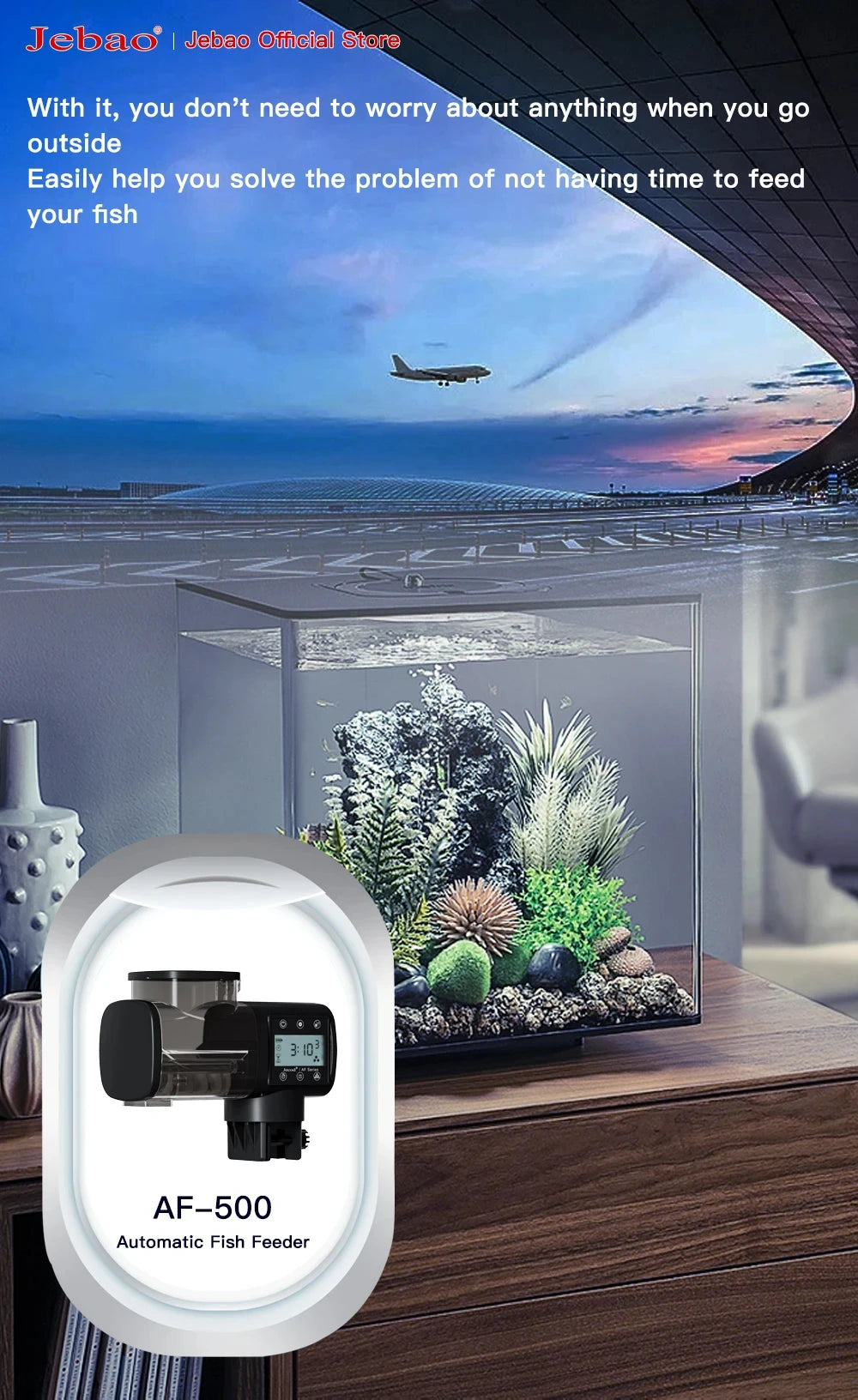 Smart Aquarium Feeder – Automatic Digital WiFi Remote Fish Feeder