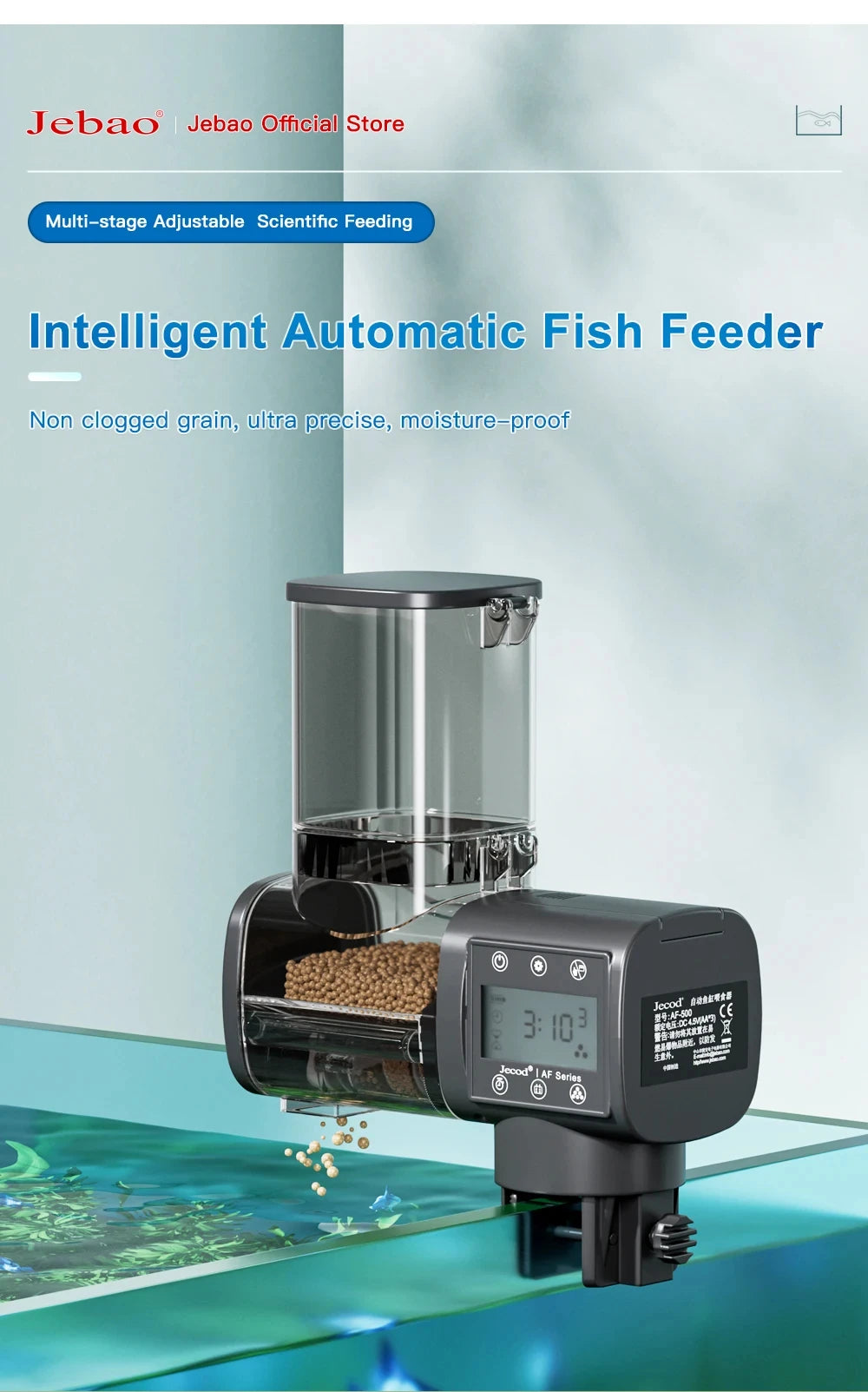 Smart Aquarium Feeder – Automatic Digital WiFi Remote Fish Feeder
