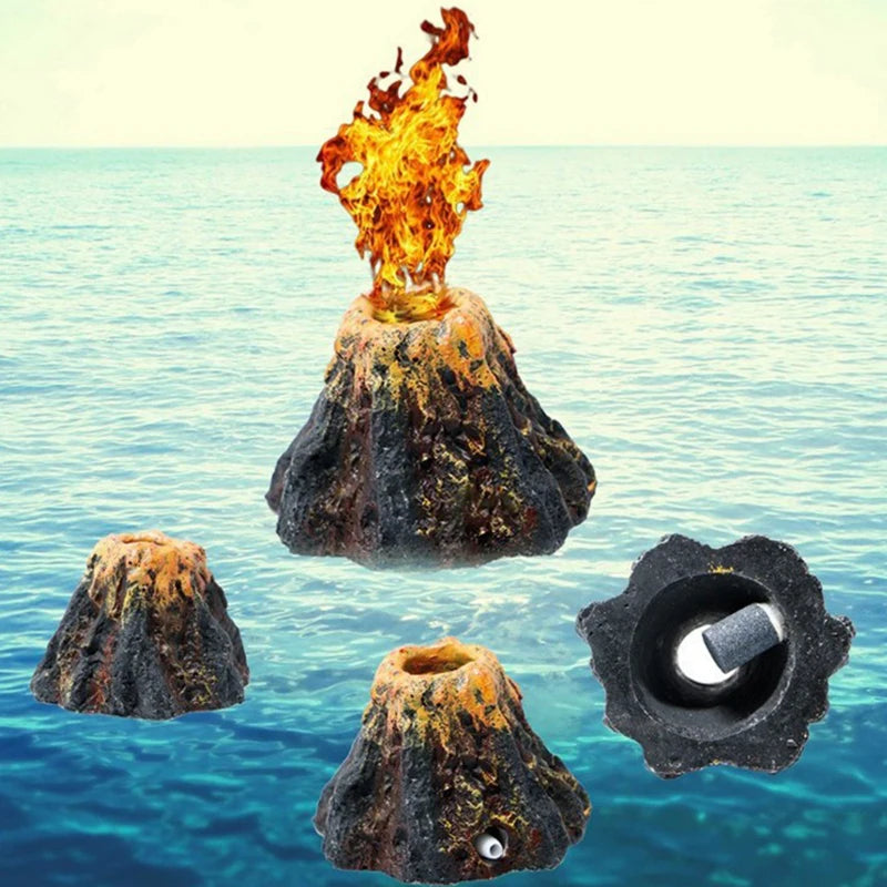 Aquarium Volcano Air Stone – Bubble Aerator with ABS Volcanic Bubbler