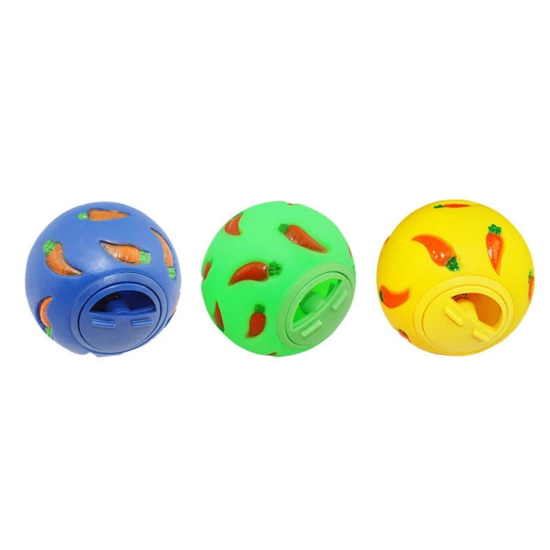 Rabbit Treat Ball – Interactive Slow Feeder Toy for Bunnies, Hamsters & Ferrets