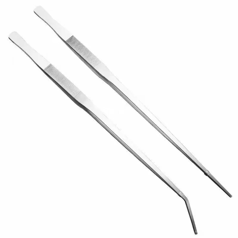 Multifunctional Stainless Steel Aquarium Tweezers – Elbow Aquascape & Feeding Tool