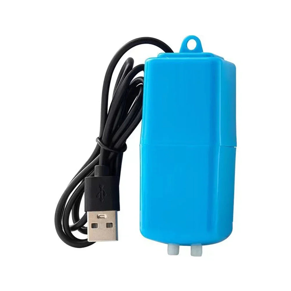 USB Air Pump Kit – Silent Oxygen Pump with Air Stone for Aquarium