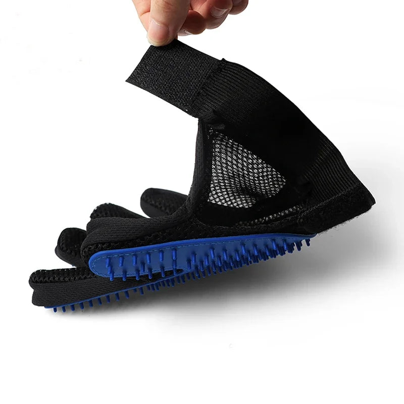 Silicone Pet Grooming Glove – Hair Remover & Bath Brush for Dogs & Cats