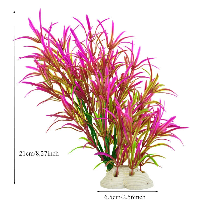 Artificial Aquarium Decoration Plant Plastic Water Grass