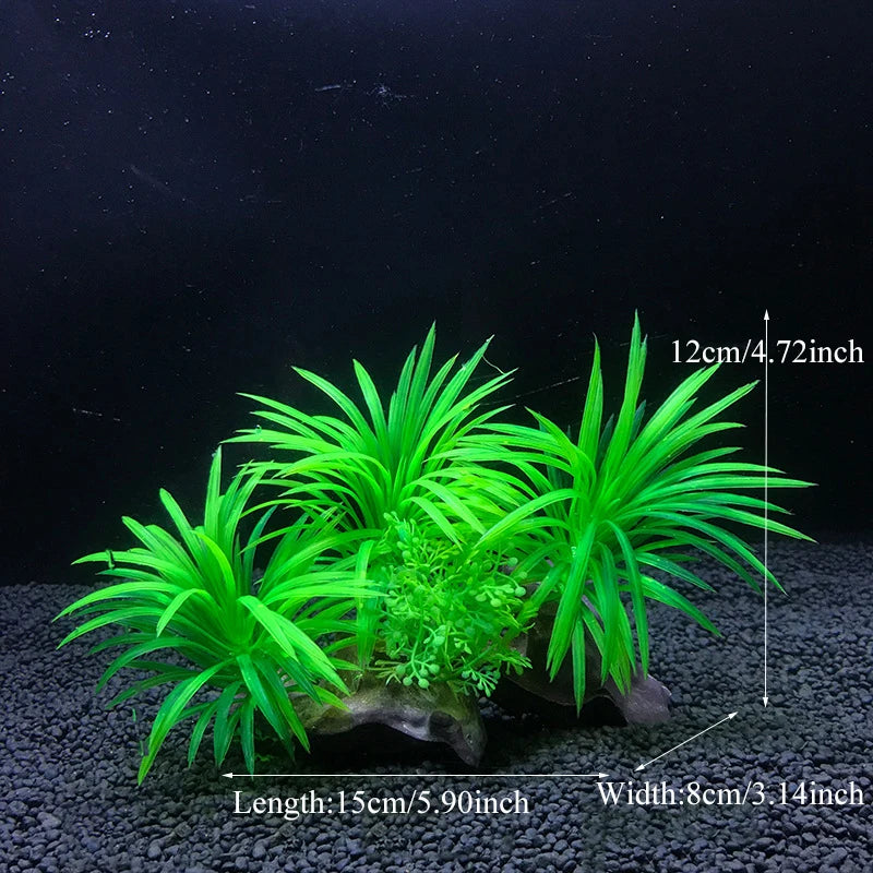 Artificial Aquarium Decoration Plant Plastic Water Grass