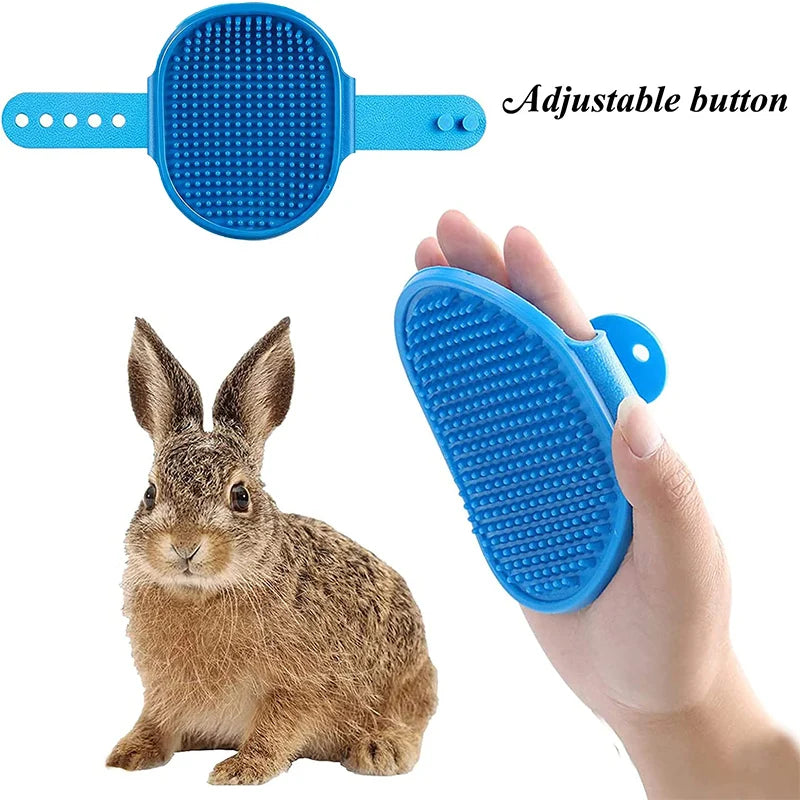Rabbit Grooming Kit – Nail Clipper, Tear Stain Remover & Bath Brush for Small Pets