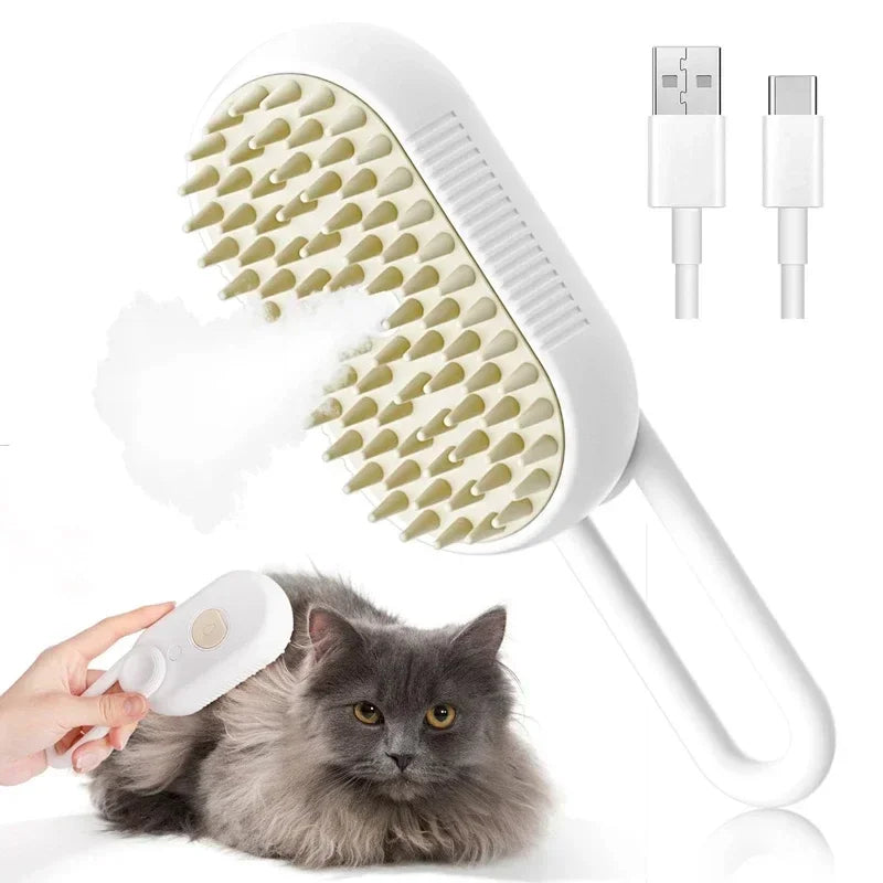 Pet Grooming Mist Spray Comb – Dematting Brush & Hair Remover for Dogs & Cats