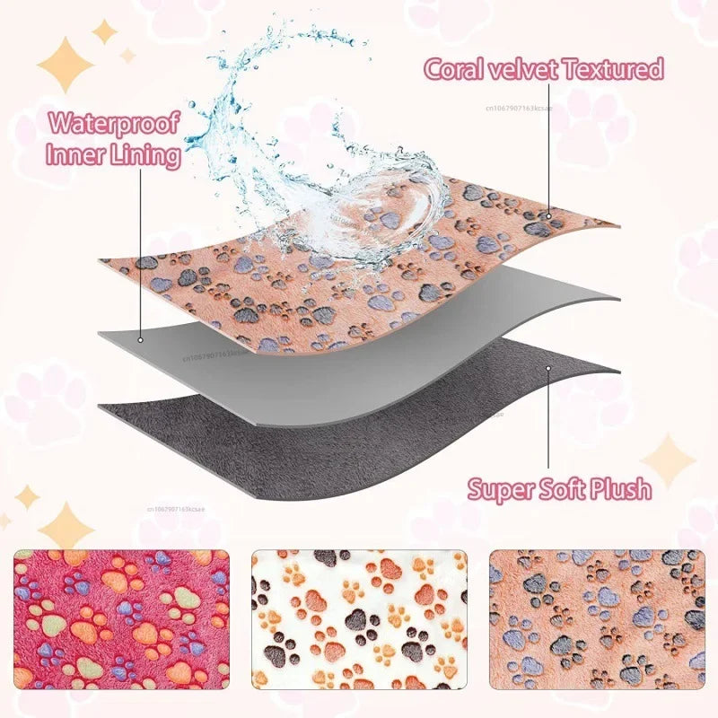 Soft Plush Warm Sleep Mat – Blanket for Hamsters, Guinea Pigs & Small Pets