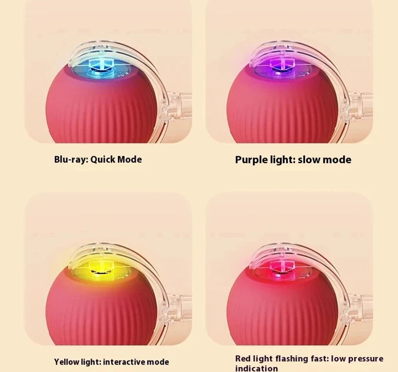 Rechargeable Smart Cat Ball – Automatic Rolling Toy with Teaser & Sensor