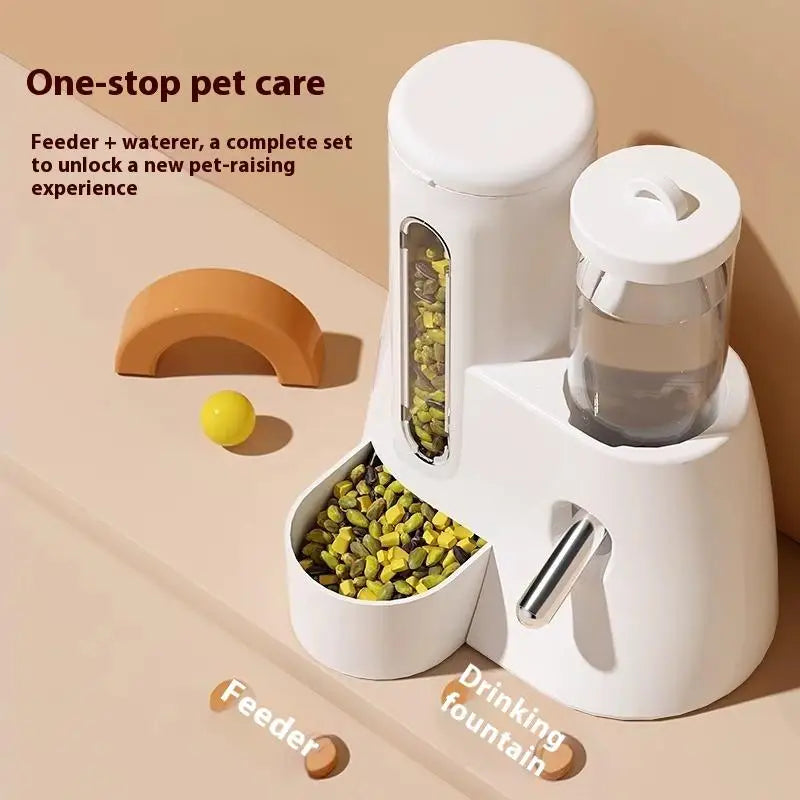2-in-1 Hamster Feeder & Water Dispenser – Large Capacity Automatic Dispenser, Leak proof