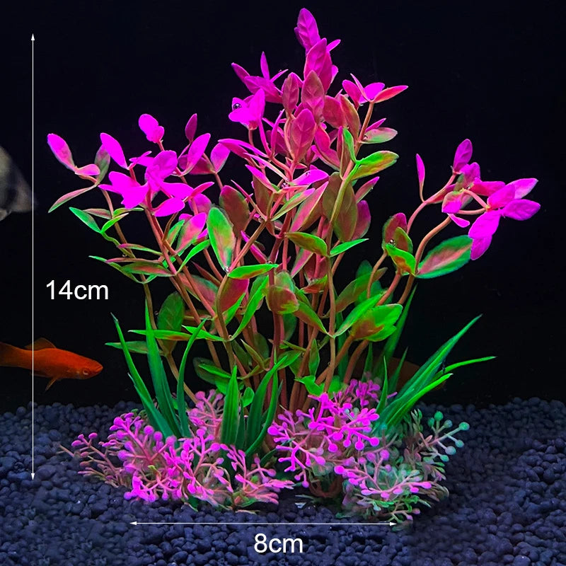 Artificial Aquarium Decoration Plant Plastic Water Grass