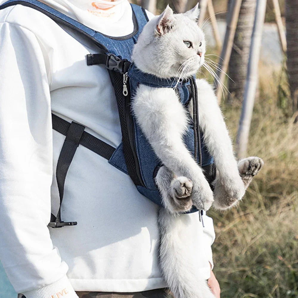 Cat Travel Backpack Sack – Breathable, Portable Pet Carrier for Both Shoulders